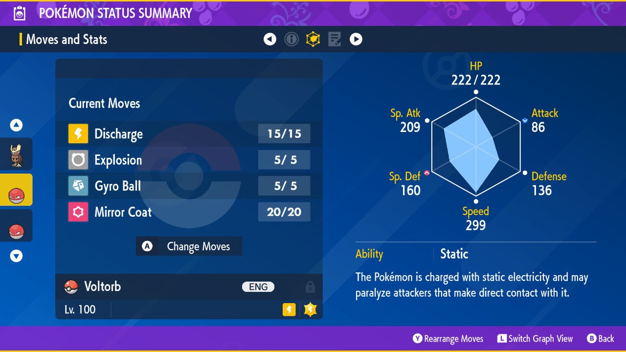 SHINY 6IV VOLTORB EV Trained | Scarlet & Violet Pokémon | Battle Ready Competitive | Free Bonus Shiny |