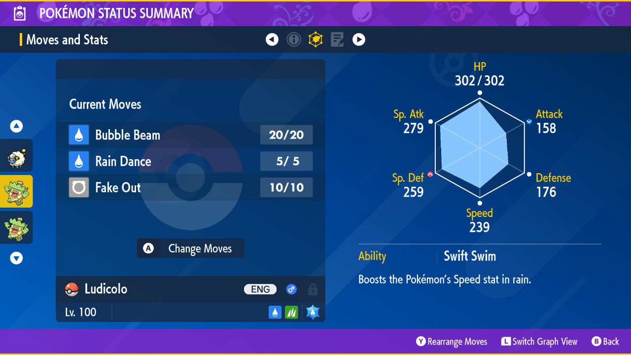 SHINY 6IV LUDICOLO EV Trained | Scarlet & Violet Pokémon | Battle Ready Competitive | Free Bonus Shiny |