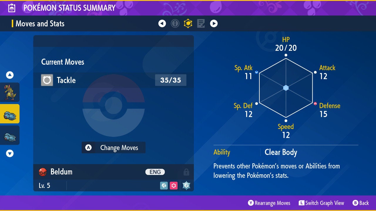 STEVEN'S BELDUM EVENT 6IV / Pokémon Scarlet and Violet / 6IV Pokemon / Event Pokemon / Competitive Battle Ready + EVs / Free Shiny