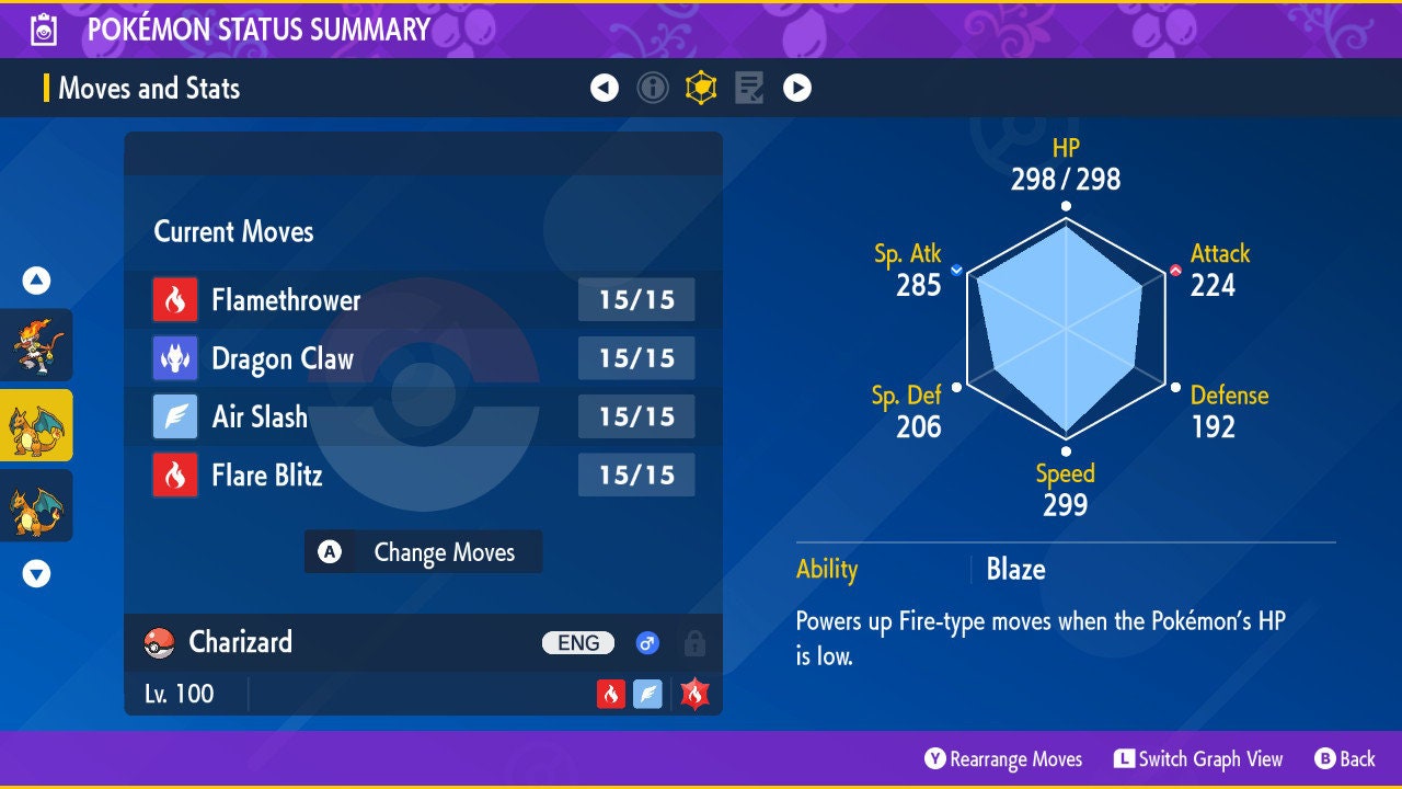 ASH CHARIZARD EVENT 6IV / Pokémon Scarlet and Violet / 6IV Pokemon / Event Pokemon / Competitive Battle Ready + EVs / Free Shiny