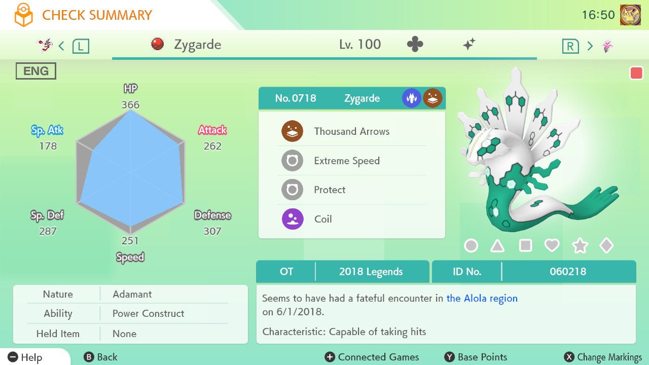 Pokemon HOME 6IV Shiny ZYGARDE | Pokémon Home Trade | Scarlet Violet, Sword Shield, BdSp, Legends Arceus, Lets Go | Bonus Shiny Gift