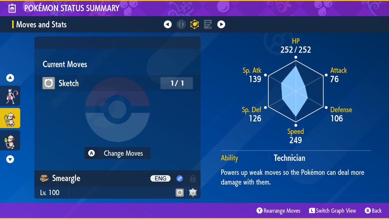 SHINY 6IV SMEARGLE / Pokémon Scarlet and Violet / 6IV Pokemon / Shiny Pokemon / Competitive / Fast Trade / Pokerus / Rare Pokemon
