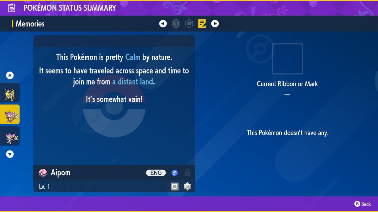 SHINY 6IV AIPOM / Pokémon Scarlet and Violet / 6IV Pokemon / Shiny Pokemon / Competitive / Fast Trade / Pokerus / Rare Pokemon