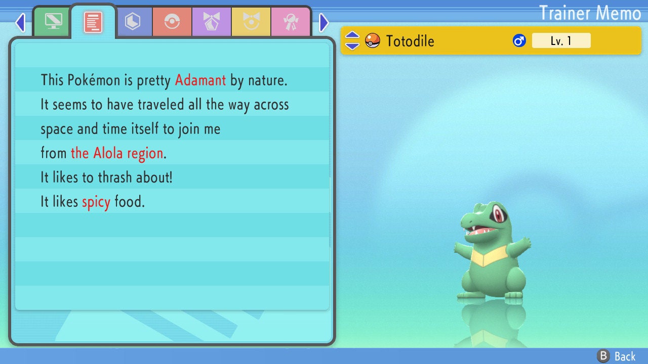 SHINY 6IV TOTODILE / Pokémon Brilliant Diamond and Shining Pearl / 6IV Pokemon / Shiny Pokemon / Competitive Battle Ready EVs / Free Shiny