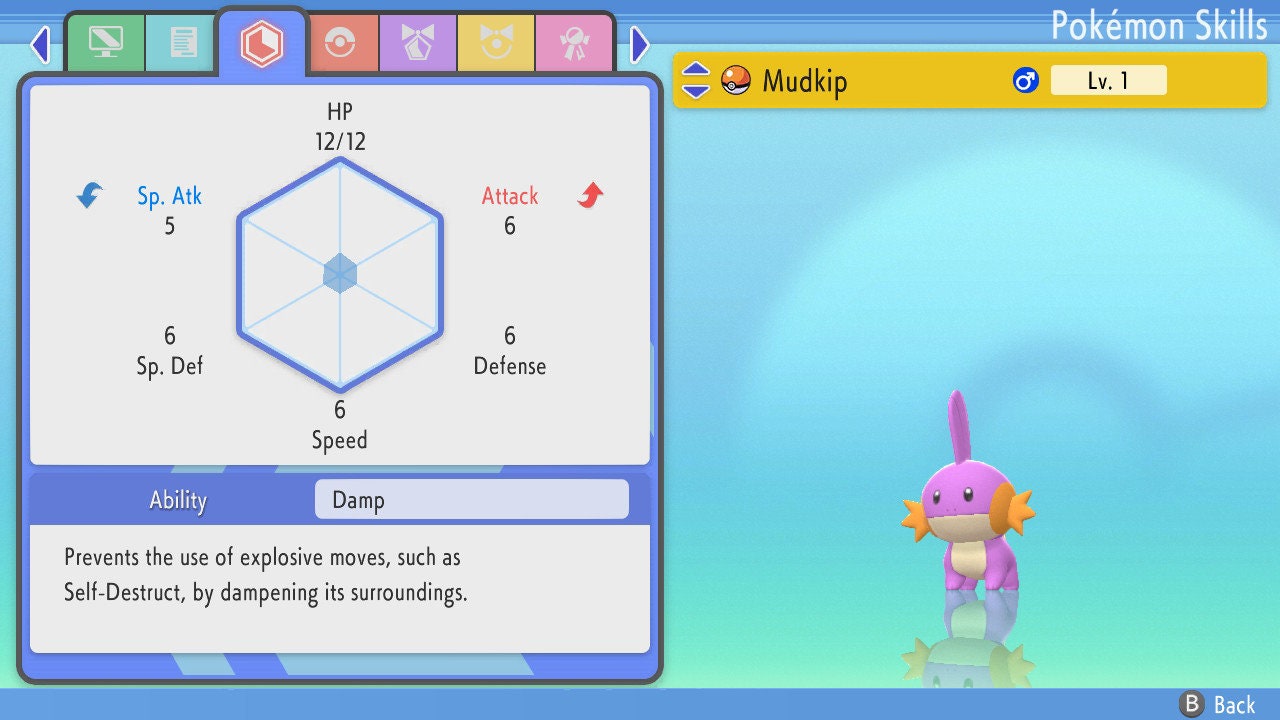 SHINY 6IV MUDKIP / Pokémon Brilliant Diamond and Shining Pearl / 6IV Pokemon / Shiny Pokemon / Competitive Battle Ready EVs / Free Shiny