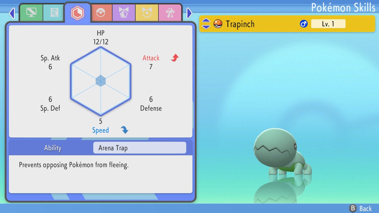 SHINY 6IV TRAPINCH / Pokémon Brilliant Diamond and Shining Pearl / 6IV Pokemon / Shiny Pokemon / Competitive Battle Ready EVs / Free Shiny