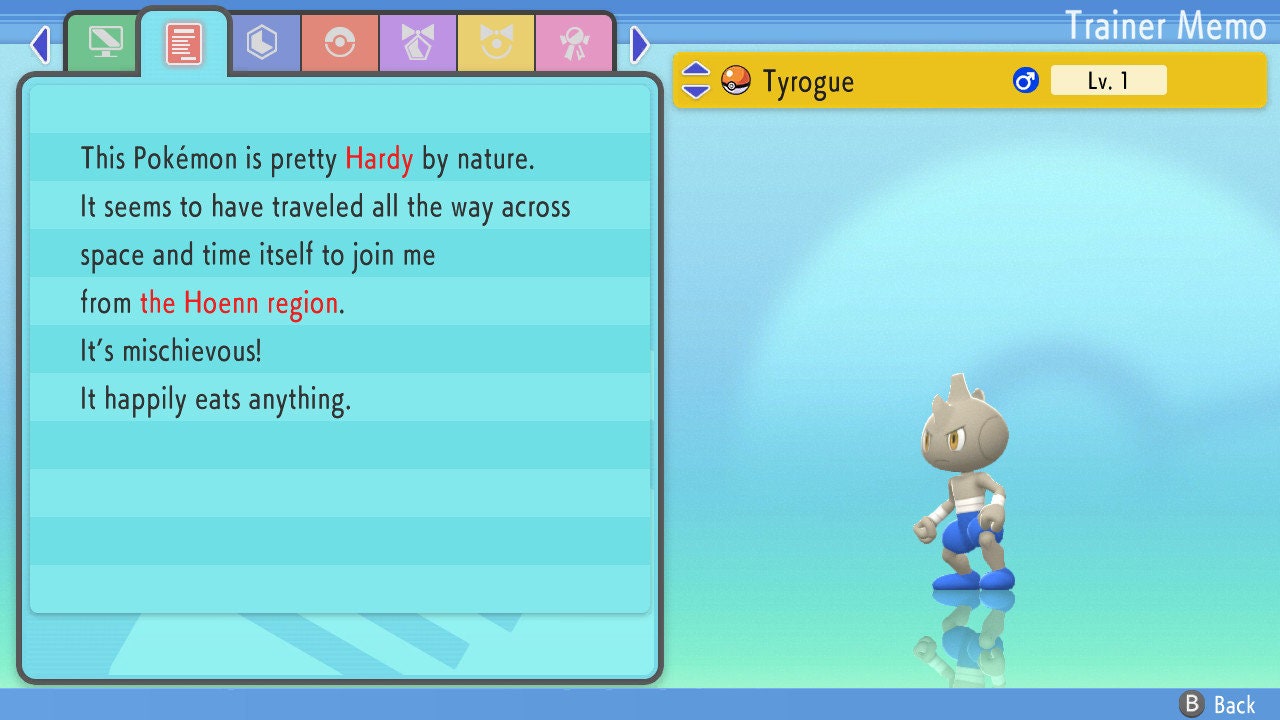 SHINY 6IV TYROGUE / Pokémon Brilliant Diamond and Shining Pearl / 6IV Pokemon / Shiny Pokemon / Competitive Battle Ready EVs / Free Shiny