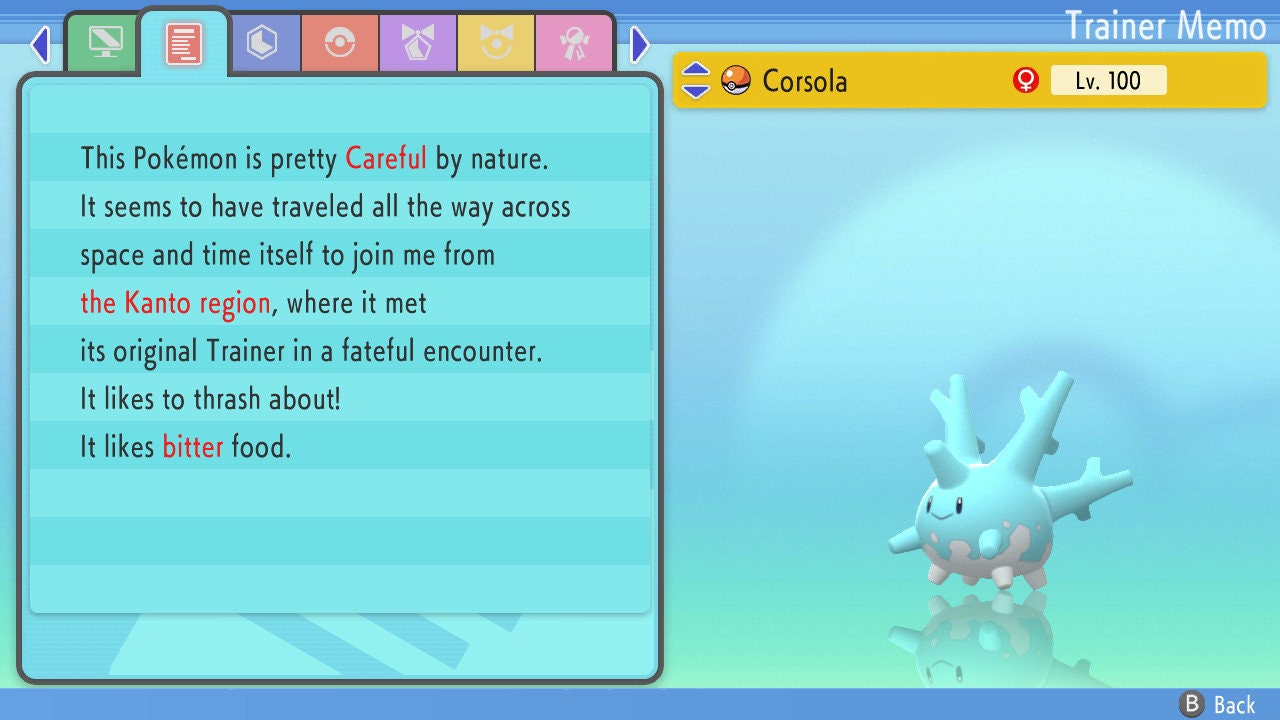 SHINY 6IV CORSOLA / Pokémon Brilliant Diamond and Shining Pearl / 6IV Pokemon / Shiny Pokemon / Competitive Battle Ready EVs / Free Shiny