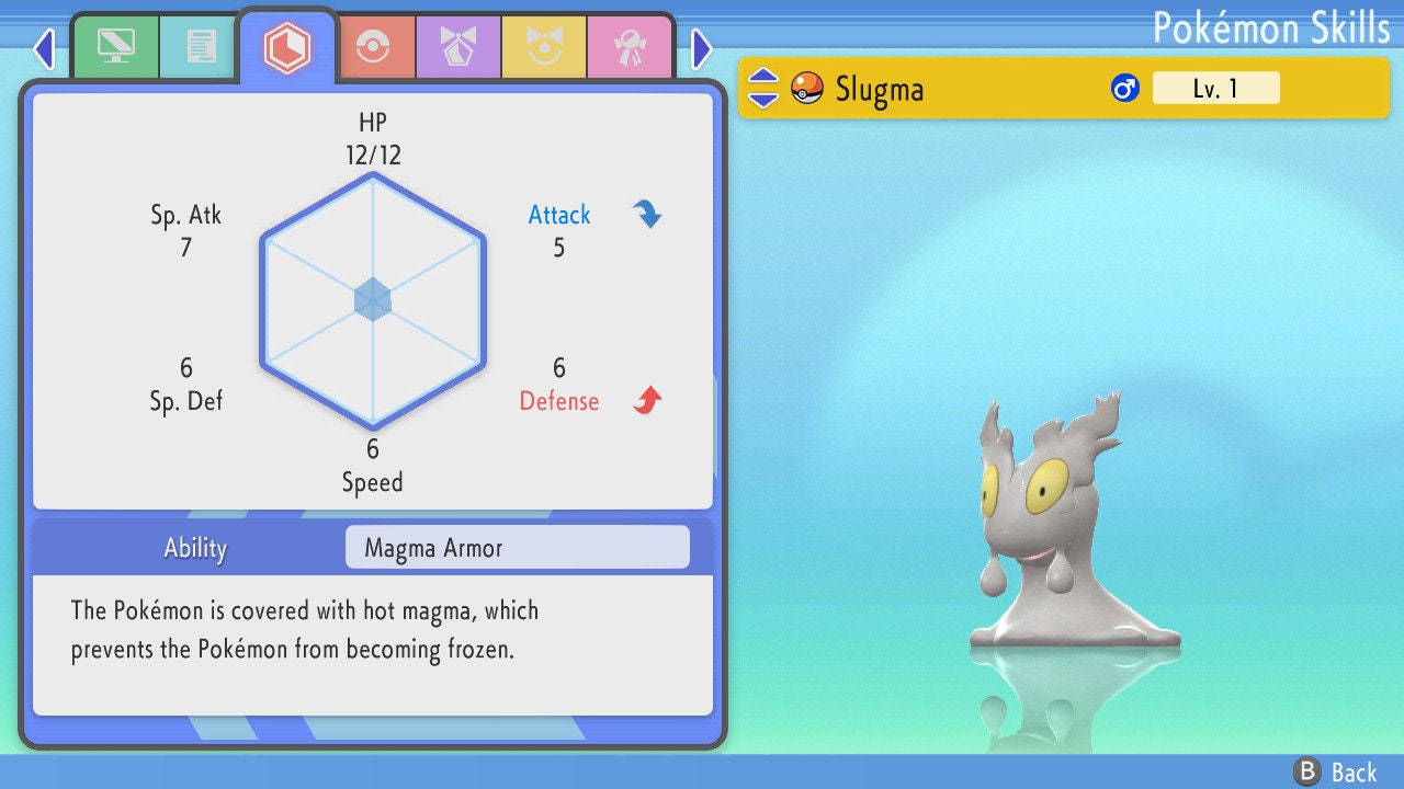 SHINY 6IV SLUGMA / Pokémon Brilliant Diamond and Shining Pearl / 6IV Pokemon / Shiny Pokemon / Competitive Battle Ready EVs / Free Shiny