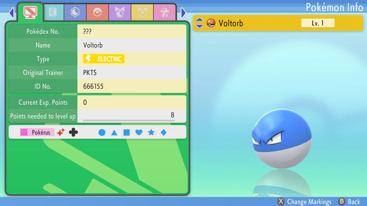 SHINY 6IV VOLTORB / Pokémon Brilliant Diamond and Shining Pearl / 6IV Pokemon / Shiny Pokemon / Competitive Battle Ready EVs / Free Shiny