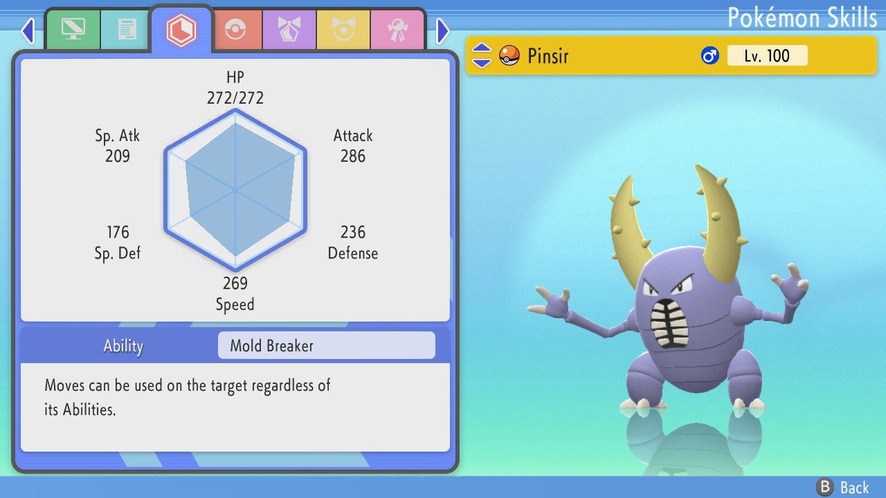 SHINY 6IV PINSIR / Pokémon Brilliant Diamond and Shining Pearl / 6IV Pokemon / Shiny Pokemon / Competitive Battle Ready EVs / Free Shiny
