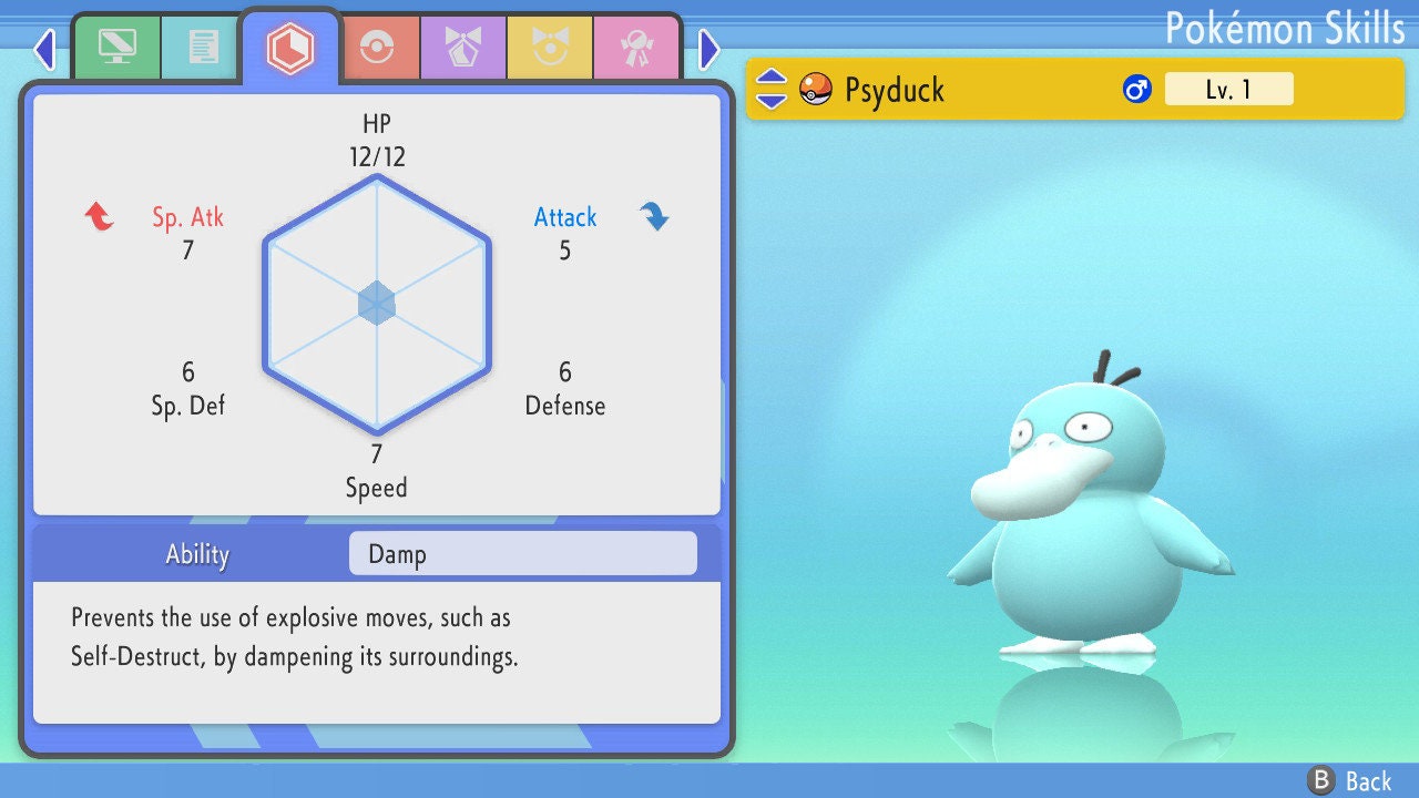 SHINY 6IV PSYDUCK / Pokémon Brilliant Diamond and Shining Pearl / 6IV Pokemon / Shiny Pokemon / Competitive Battle Ready EVs / Free Shiny