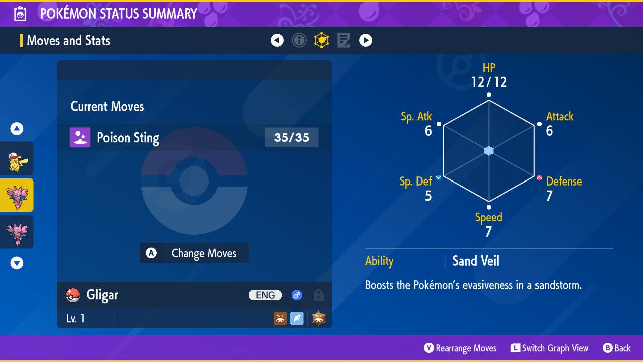 SHINY 6IV GLIGAR EV Trained | Scarlet & Violet Pokémon | Battle Ready Competitive | Free Bonus Shiny |