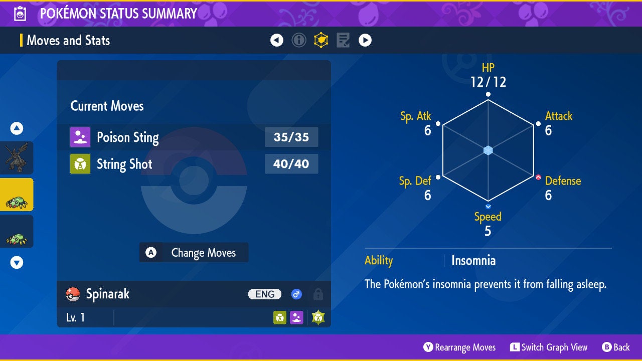 SHINY 6IV SPINARAK EV Trained | Scarlet & Violet Pokémon | Battle Ready Competitive | Free Bonus Shiny |