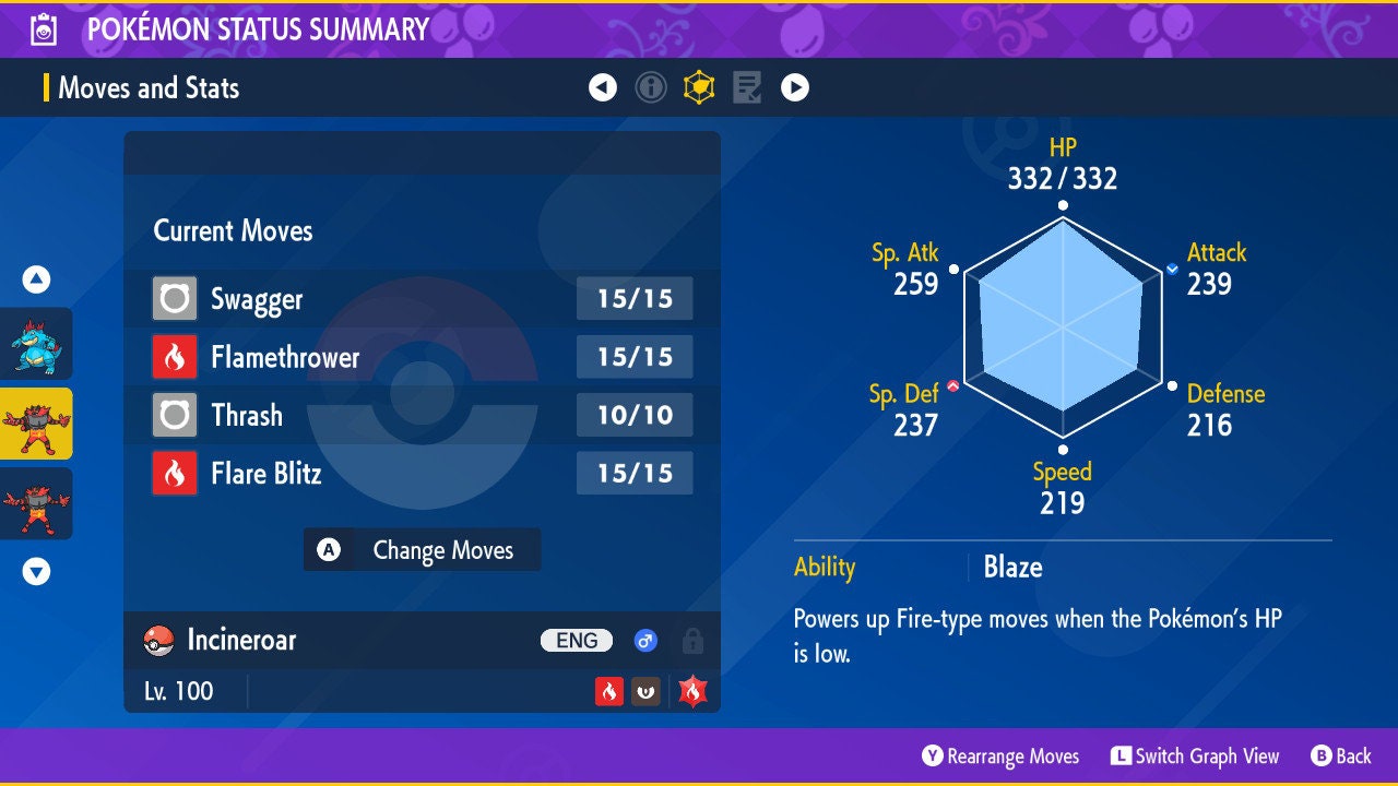 SHINY 6IV INCINEROAR EV Trained | Scarlet & Violet Pokémon | Battle Ready Competitive | Free Bonus Shiny |