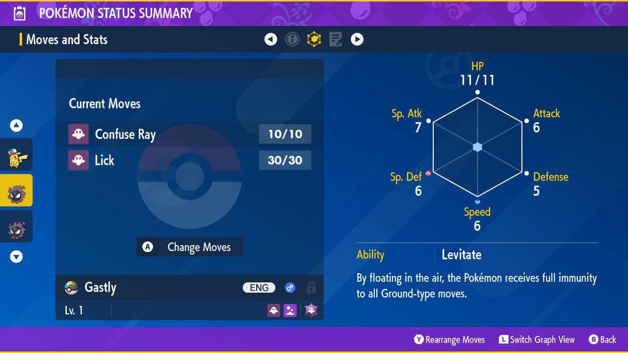 SHINY 6IV GASTLY / Pokémon Scarlet and Violet / 6IV Pokemon / Shiny Pokemon / Competitive / Fast Trade / Pokerus / Rare Pokemon