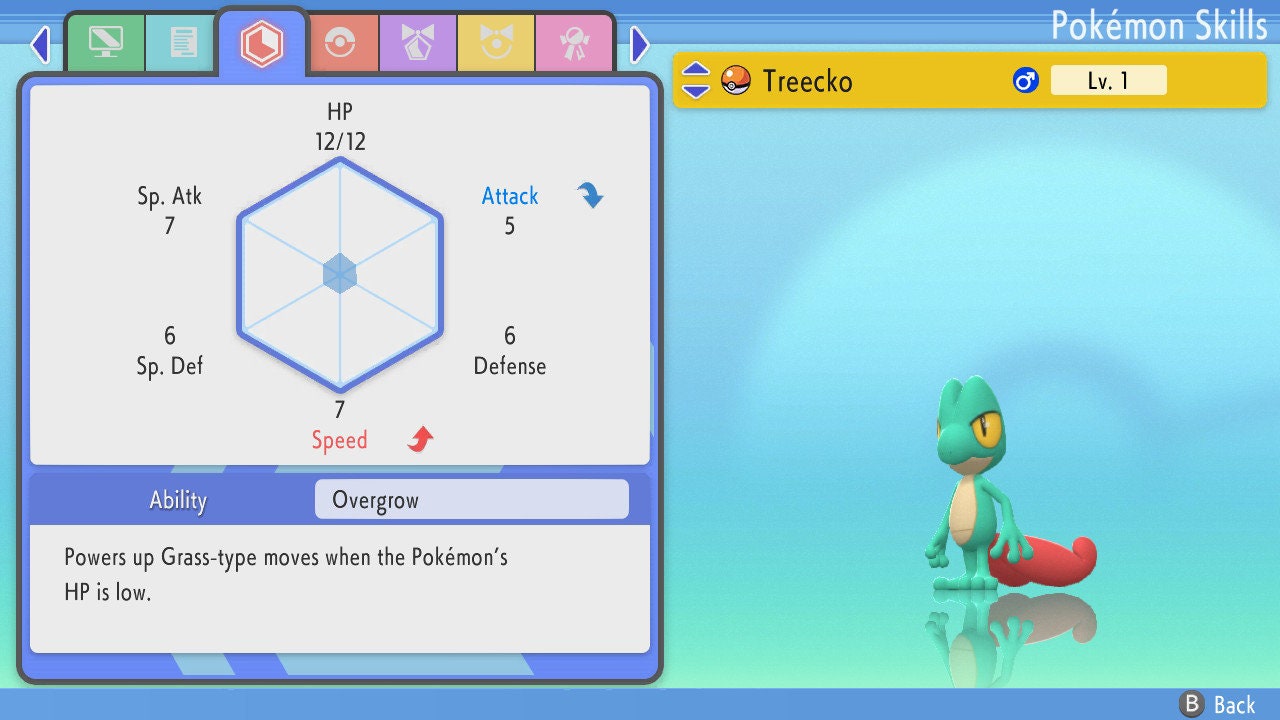 SHINY 6IV TREECKO / Pokémon Brilliant Diamond and Shining Pearl / 6IV Pokemon / Shiny Pokemon / Competitive Battle Ready EVs / Free Shiny