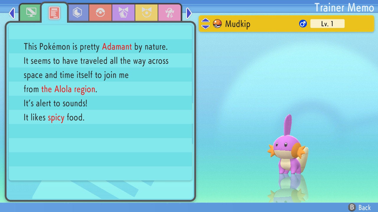 SHINY 6IV MUDKIP / Pokémon Brilliant Diamond and Shining Pearl / 6IV Pokemon / Shiny Pokemon / Competitive Battle Ready EVs / Free Shiny