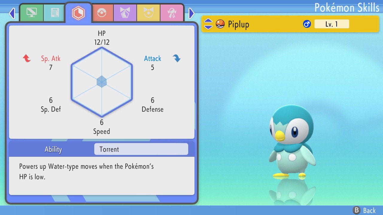 Shiny Piplup 6IV EV Trained | BDSP Pokémon Brilliant Diamond Shining Pearl | Battle Ready Starter | Bonus Gift | 75% OFF Now
