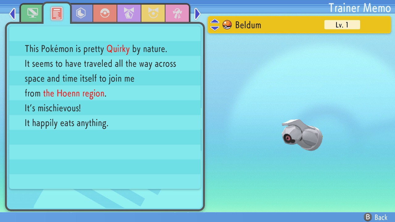 SHINY 6IV BELDUM / Pokémon Brilliant Diamond and Shining Pearl / 6IV Pokemon / Shiny Pokemon / Competitive Battle Ready EVs / Free Shiny
