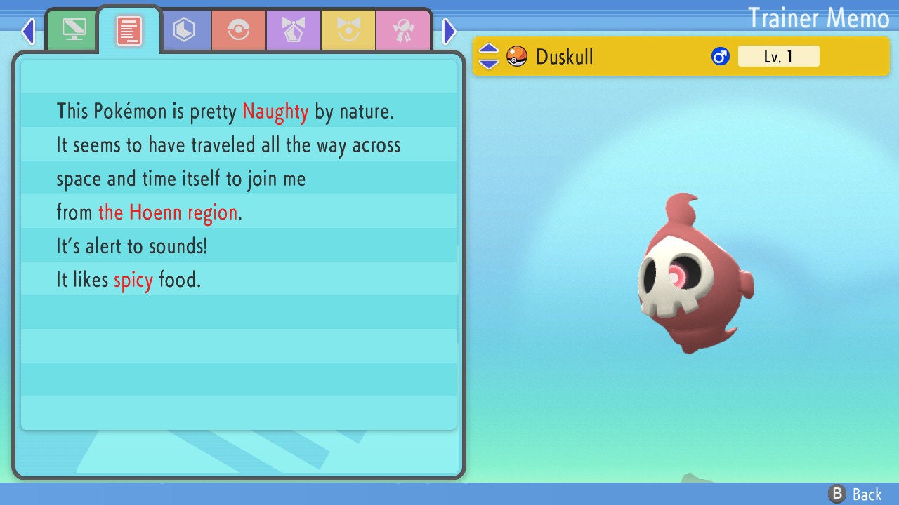 SHINY 6IV DUSKULL / Pokémon Brilliant Diamond and Shining Pearl / 6IV Pokemon / Shiny Pokemon / Competitive Battle Ready EVs / Free Shiny