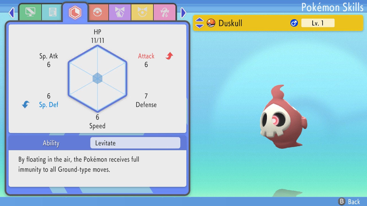 SHINY 6IV DUSKULL / Pokémon Brilliant Diamond and Shining Pearl / 6IV Pokemon / Shiny Pokemon / Competitive Battle Ready EVs / Free Shiny