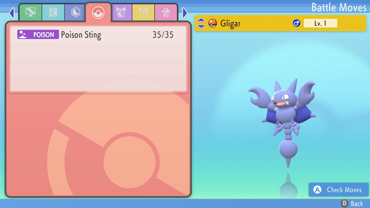 SHINY 6IV GLIGAR / Pokémon Brilliant Diamond and Shining Pearl / 6IV Pokemon / Shiny Pokemon / Competitive Battle Ready EVs / Free Shiny