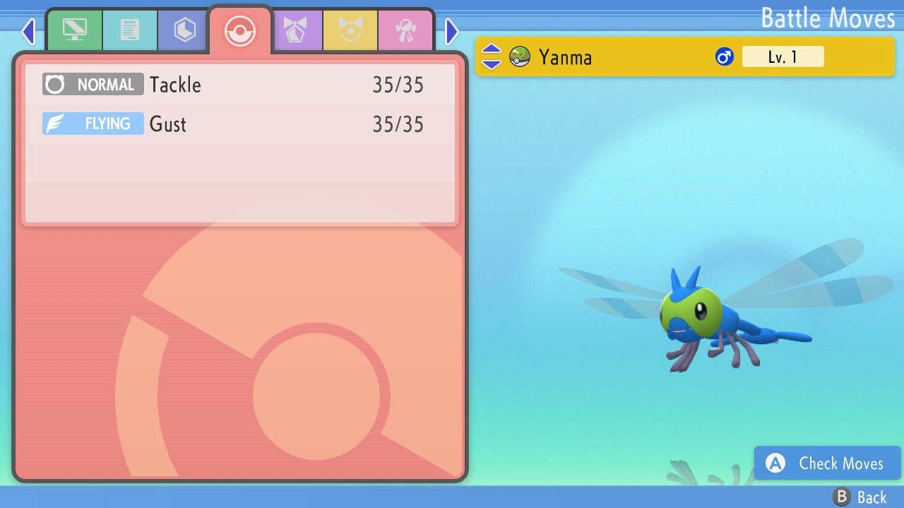 SHINY 6IV YANMA / Pokémon Brilliant Diamond and Shining Pearl / 6IV Pokemon / Shiny Pokemon / Competitive Battle Ready EVs / Free Shiny