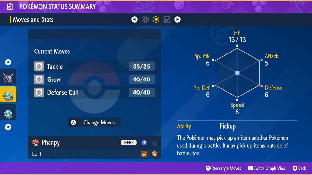 SHINY 6IV PHANPY EV Trained | Scarlet & Violet Pokémon | Battle Ready Competitive | Free Bonus Shiny |