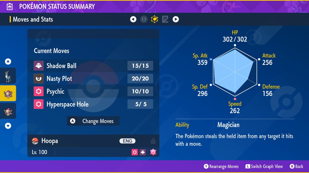 Non-Shiny 6IV HOOPA / Pokémon Scarlet and Violet / 6IV Pokemon / Non-Shiny Pokemon / Competitive Battle Ready EVs / Free Shiny / EV Trained