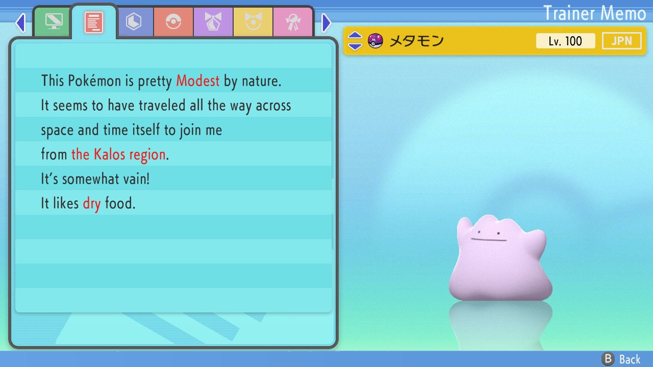 Non-Shiny 6IV DITTO Japanese Masuda Pokemon / Pokémon Brilliant Diamond and Shining Pearl / 6IV Pokemon / Breeding Japanese Ditto