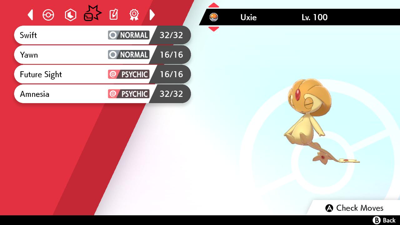 SHINY 6IV UXIE EV Trained | Sword & Shield Pokémon | Battle Ready Competitive | Free Bonus Shiny |