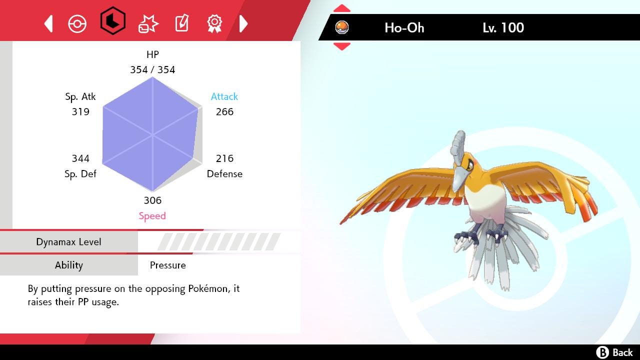 Shiny 6IV HO-OH EV Trained | Sword & Shield Pokémon | Battle Ready Competitive | Free Bonus Shiny |