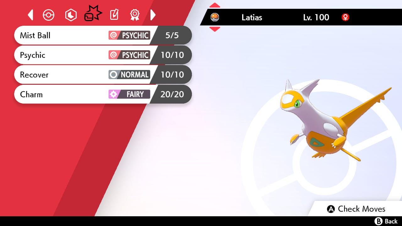 SHINY 6IV LATIAS EV Trained | Sword & Shield Pokémon | Battle Ready Competitive | Free Bonus Shiny |