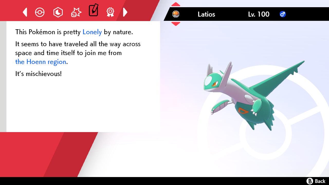 SHINY 6IV LATIOS EV Trained | Sword & Shield Pokémon | Battle Ready Competitive | Free Bonus Shiny |
