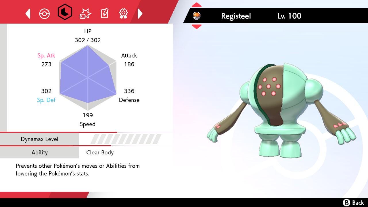SHINY 6IV REGISTEEL EV Trained | Sword & Shield Pokémon | Battle Ready Competitive | Free Bonus Shiny |
