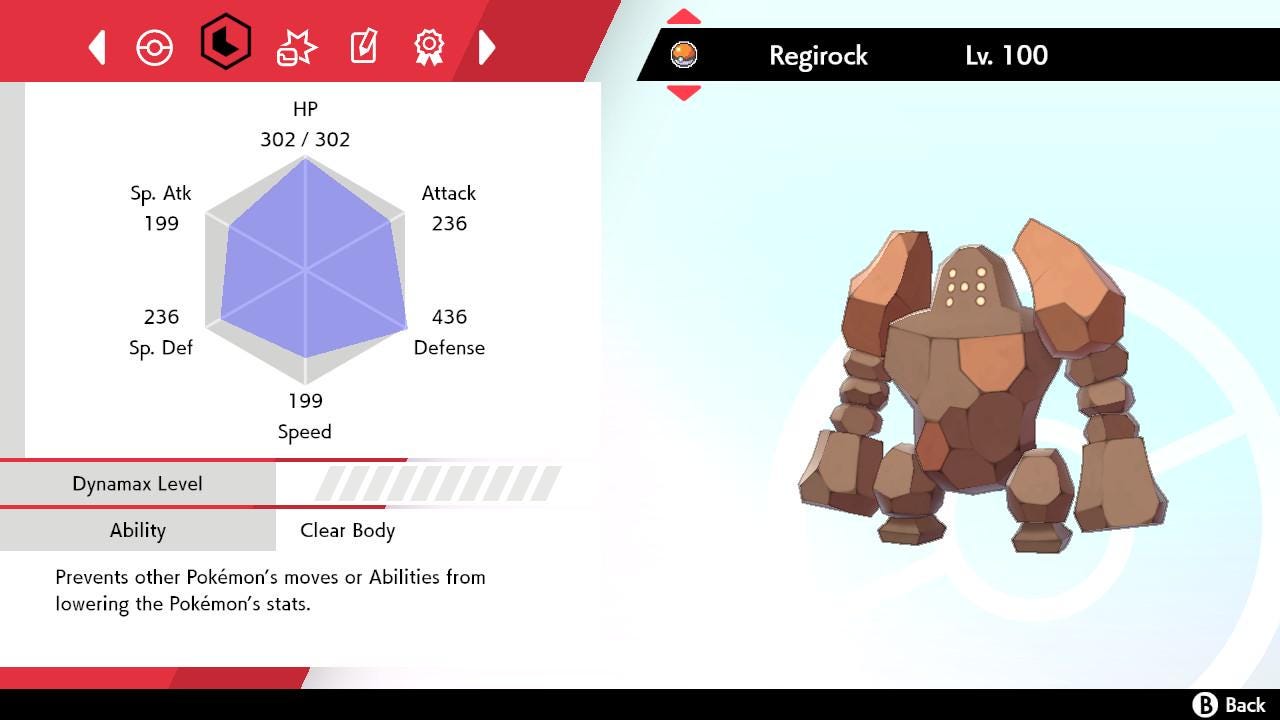 SHINY 6IV REGIROCK EV Trained | Sword & Shield Pokémon | Battle Ready Competitive | Free Bonus Shiny |