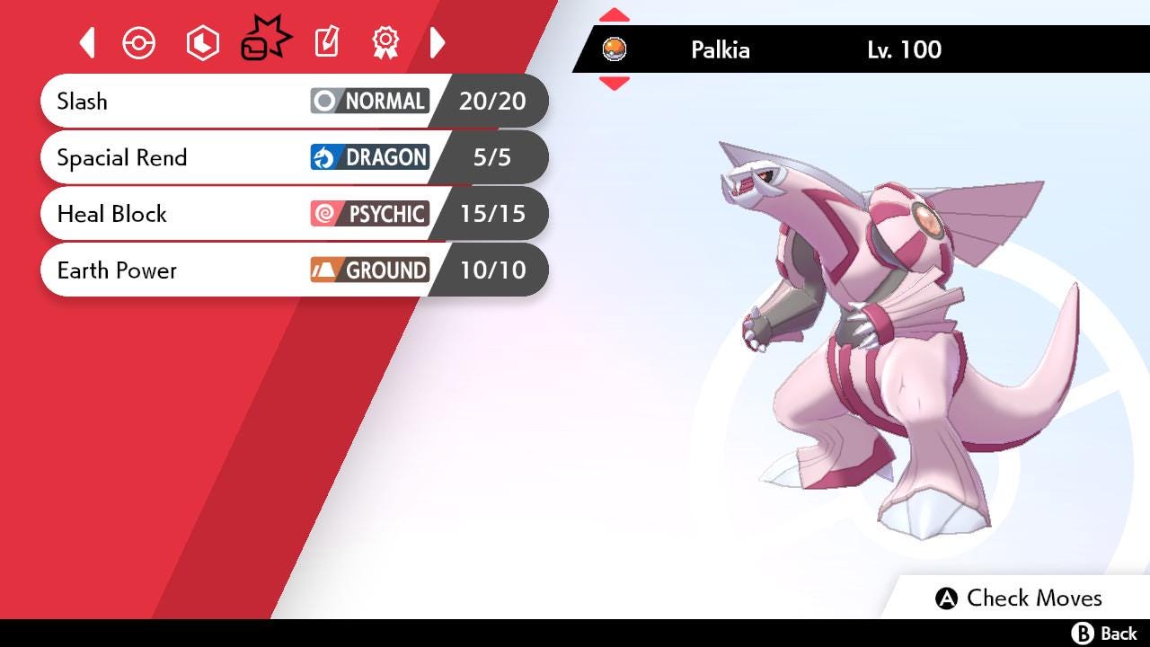 SHINY 6IV PALKIA EV Trained | Sword & Shield Pokémon | Battle Ready Competitive | Free Bonus Shiny |