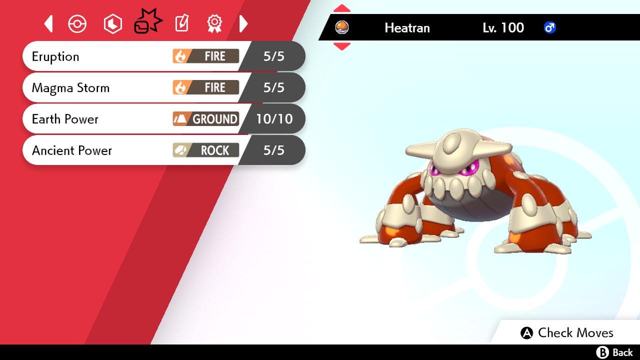 SHINY 6IV HEATRAN EV Trained | Sword & Shield Pokémon | Battle Ready Competitive | Free Bonus Shiny |
