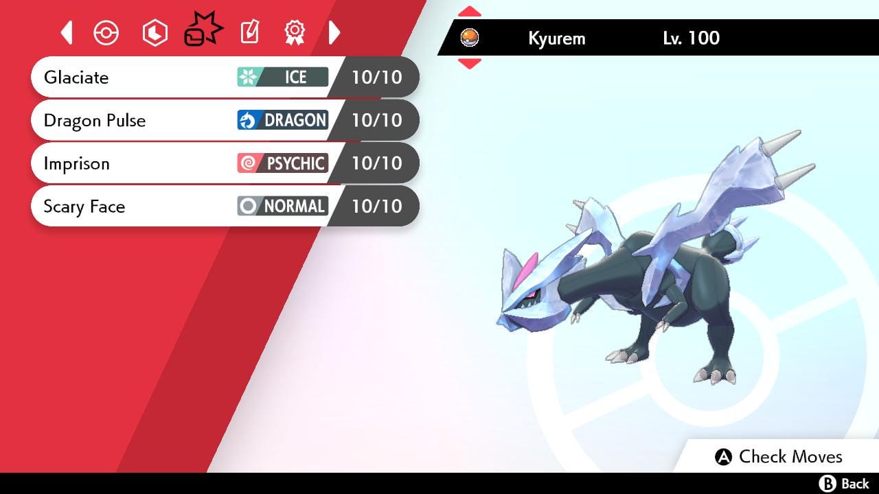 SHINY 6IV KYUREM EV Trained | Sword & Shield Pokémon | Battle Ready Competitive | Free Bonus Shiny |
