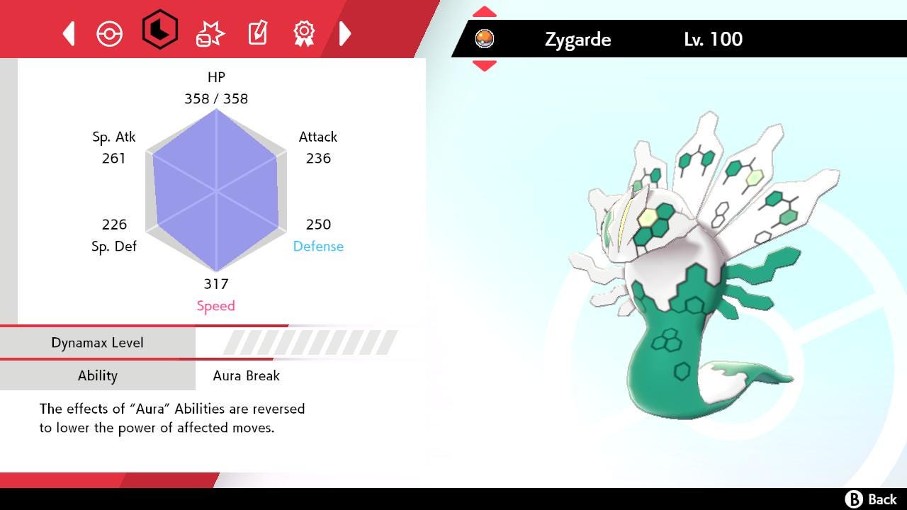 SHINY 6IV ZYGARDE EV Trained | Sword & Shield Pokémon | Battle Ready Competitive | Free Bonus Shiny |