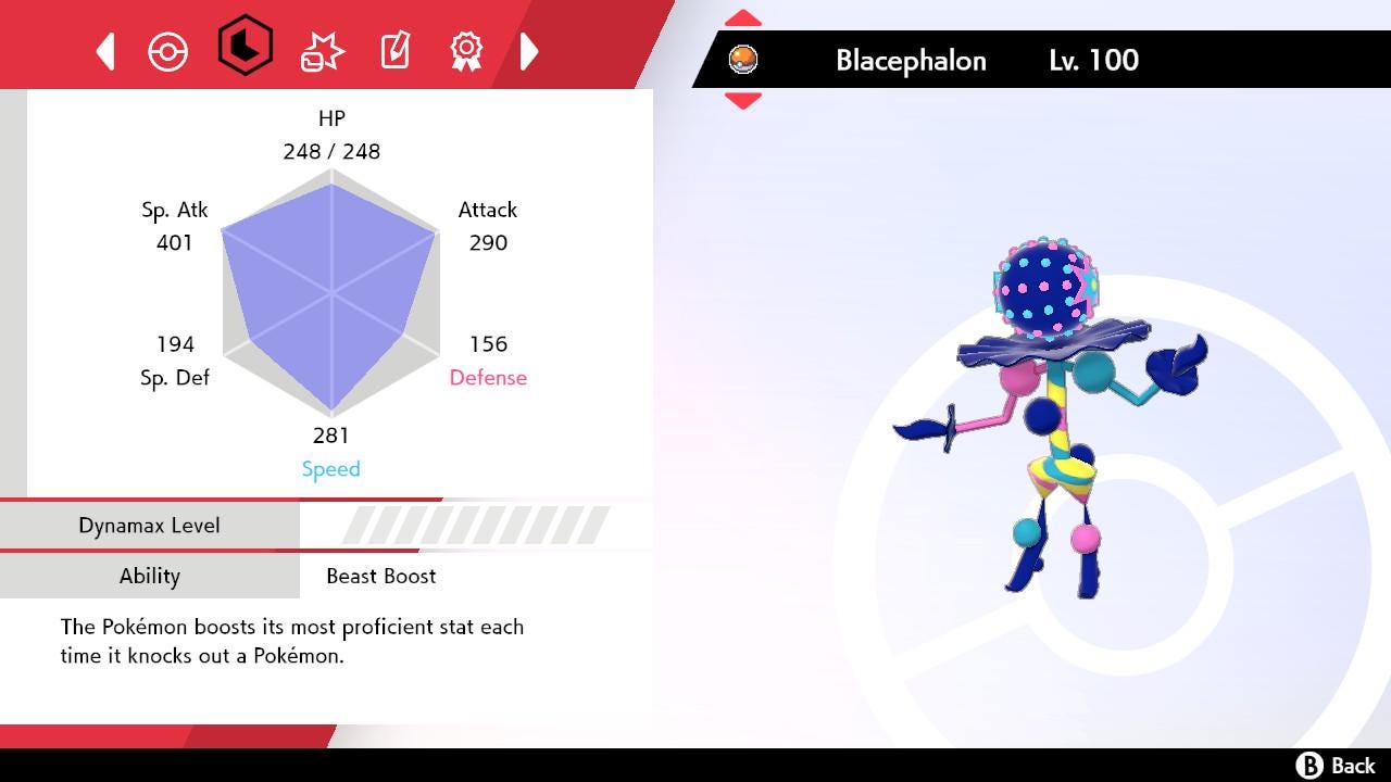 SHINY 6IV BLACEPHALON EV Trained | Sword & Shield Pokémon | Battle Ready Competitive | Free Bonus Shiny |