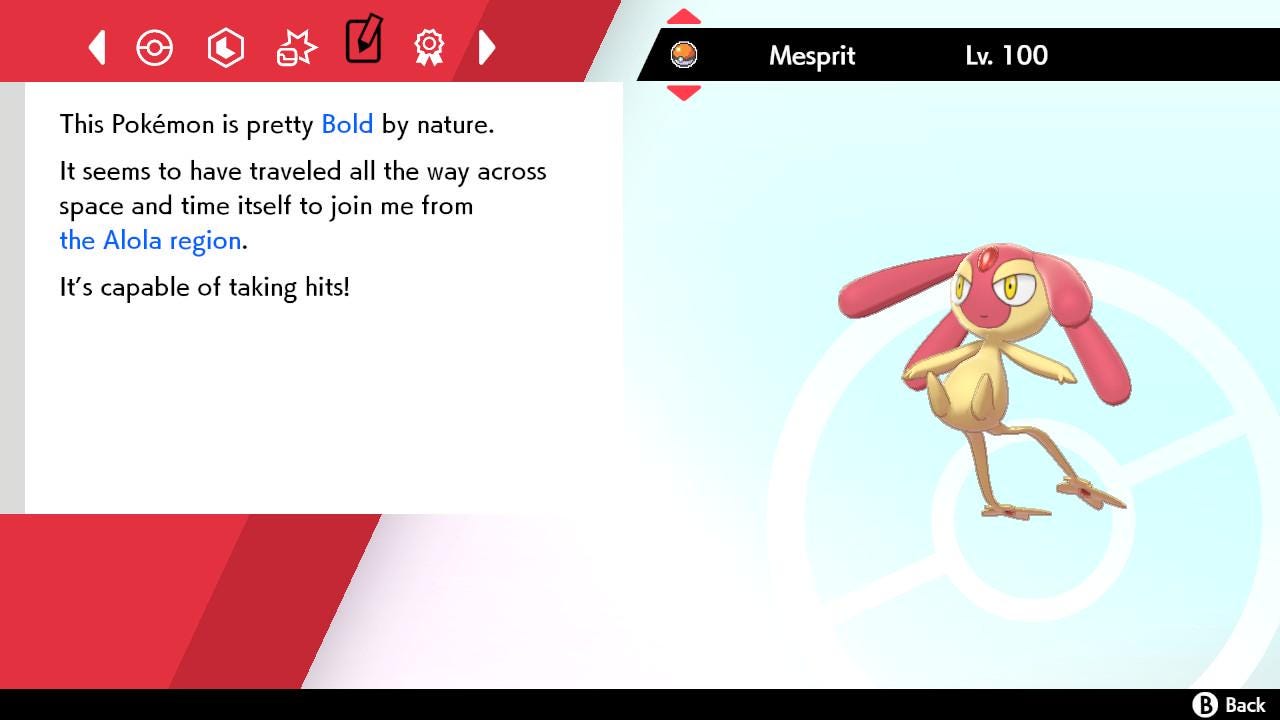 SHINY 6IV MESPRIT EV Trained | Sword & Shield Pokémon | Battle Ready Competitive | Free Bonus Shiny |