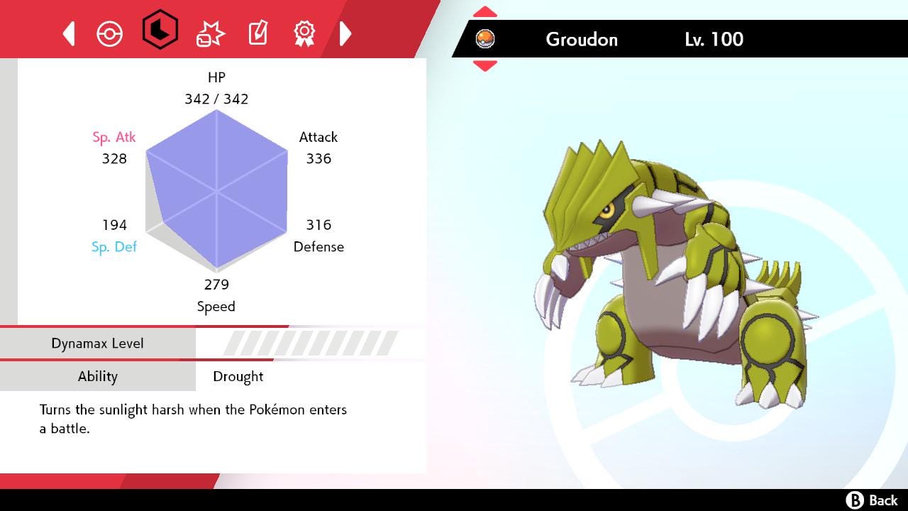 SHINY 6IV GROUDON EV Trained | Sword & Shield Pokémon | Battle Ready Competitive | Free Bonus Shiny |