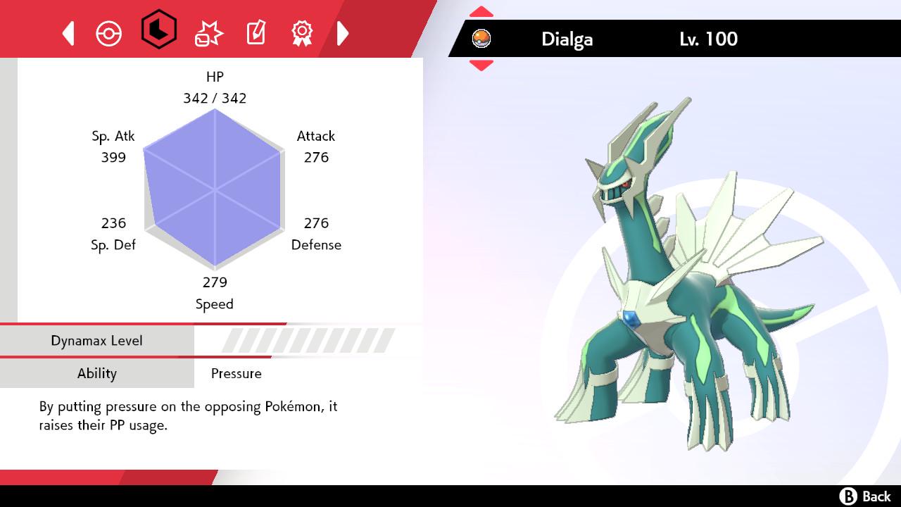 SHINY 6IV DIALGA EV Trained | Sword & Shield Pokémon | Battle Ready Competitive | Free Bonus Shiny |