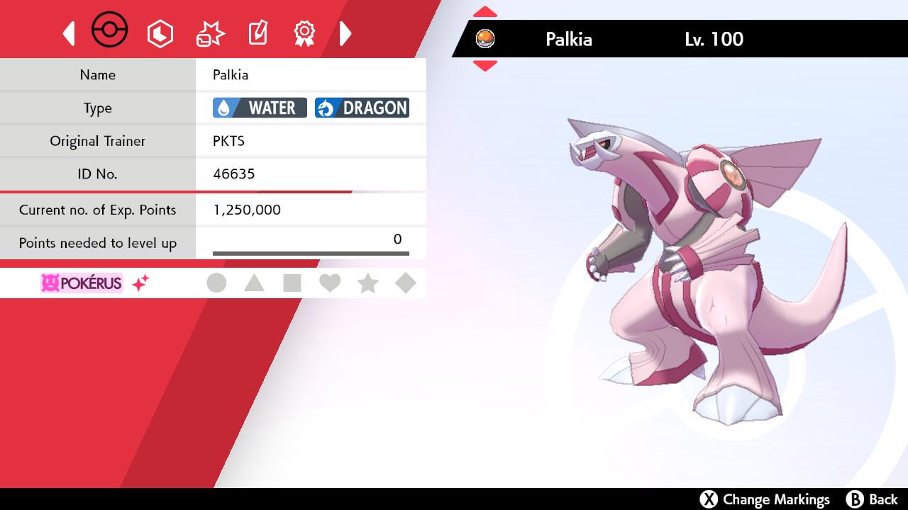 SHINY 6IV PALKIA EV Trained | Sword & Shield Pokémon | Battle Ready Competitive | Free Bonus Shiny |