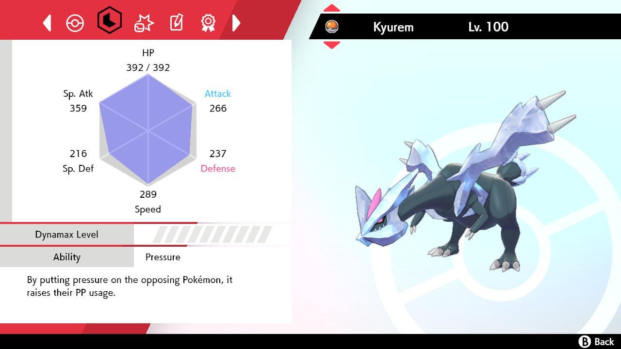 SHINY 6IV KYUREM EV Trained | Sword & Shield Pokémon | Battle Ready Competitive | Free Bonus Shiny |