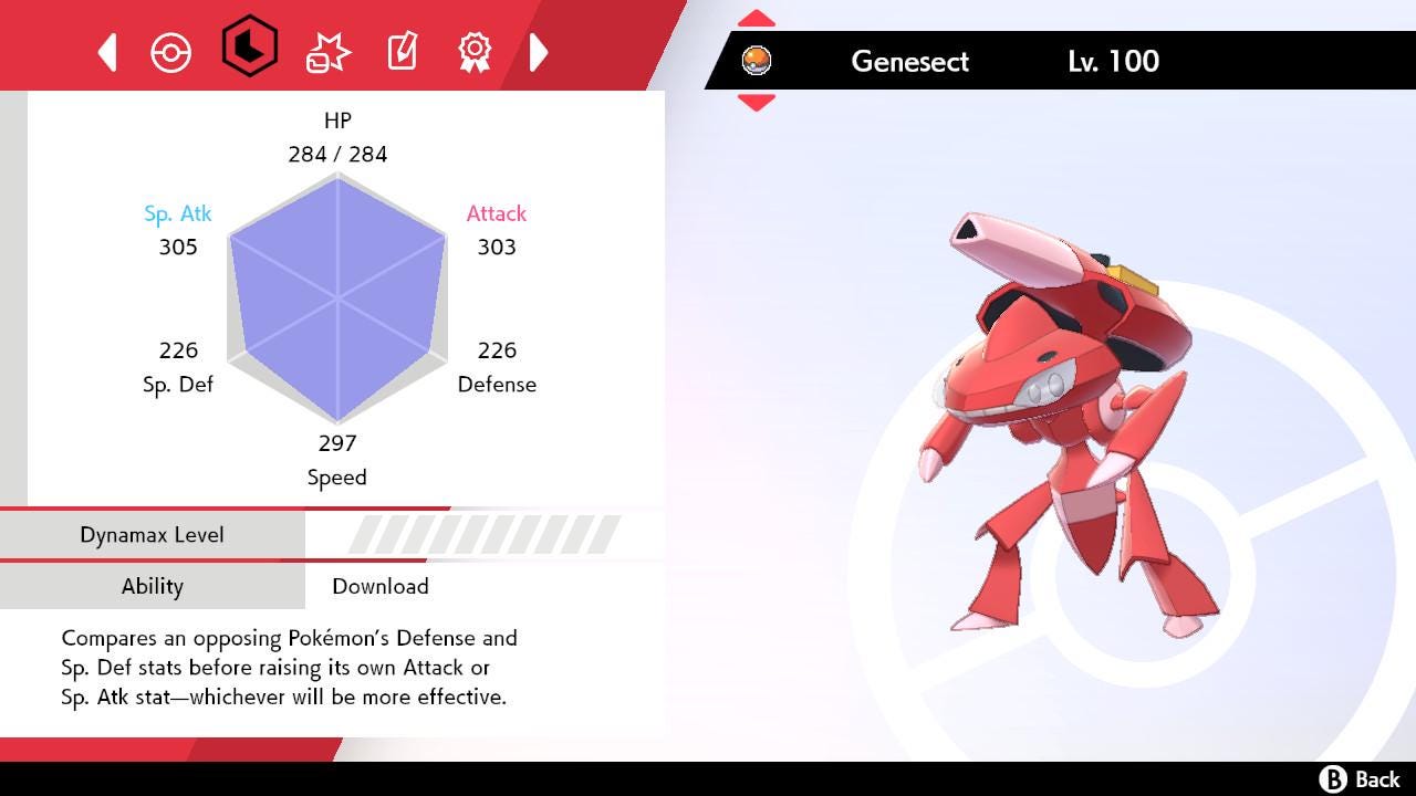 SHINY 6IV GENESECT EV Trained | Sword & Shield Pokémon | Battle Ready Competitive | Free Bonus Shiny |