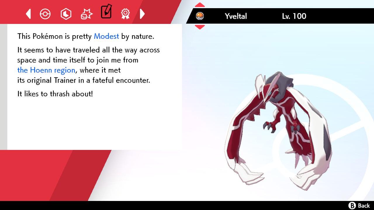 SHINY 6IV YVELTAL EV Trained | Sword & Shield Pokémon | Battle Ready Competitive | Free Bonus Shiny |