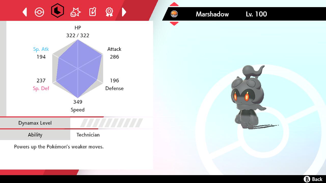 Non-SHINY 6IV MARSHADOW EV Trained | Sword & Shield Pokémon | Battle Ready Competitive | Free Bonus Shiny |